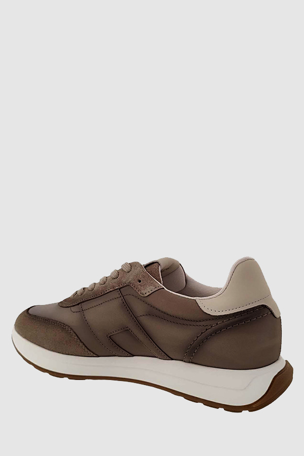 ΠΑΠΟΥΤΣΙΑ SNEAKERS BOSS SHOES - TAUPE/WHI VESUVIO